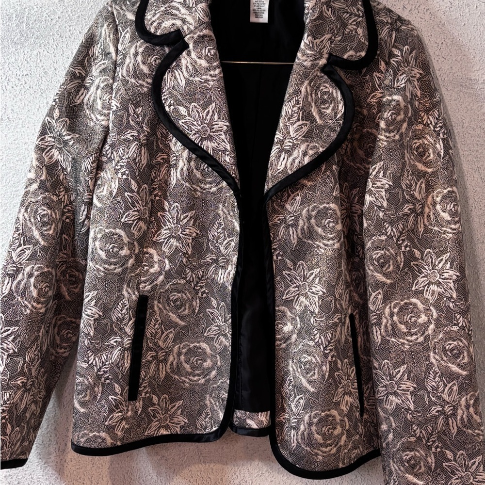 Laura Ashley Metallic Black Garment